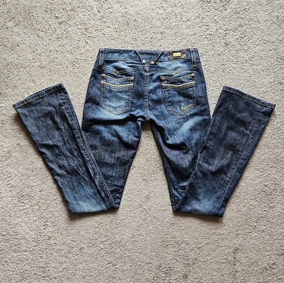 Womens flared Marciano denim jeans. Size 24. Made in 🇺🇸. Y2k. - Picture 5 of 9
